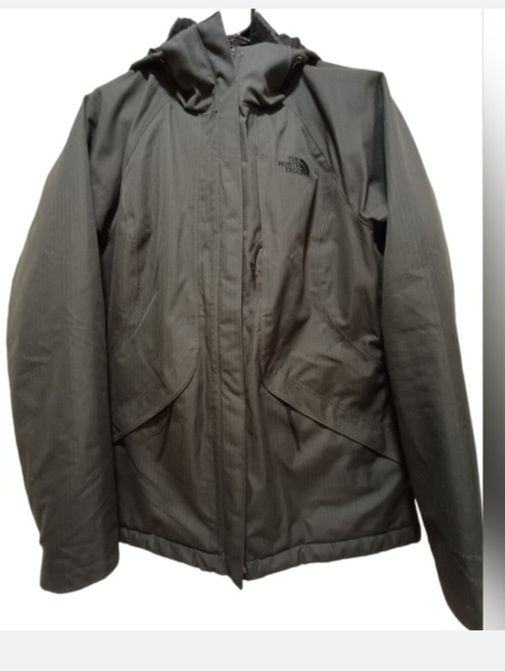 The North Face DryVent Hooded Fleece Lined Jacket Women's M Gray